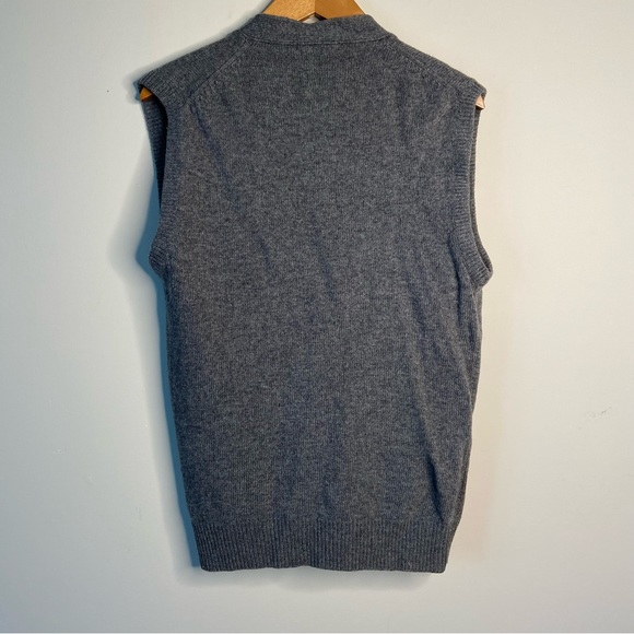 Men’s Wool Front Button Knit Vest Large - Picture 2 of 7